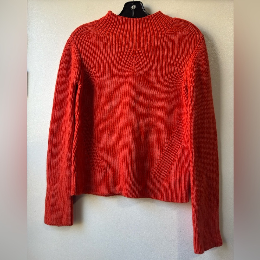 Maje Women’s Merino Wool Mocknenck Ribbed Long Sleeve Sweater Sz 1